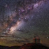 Milky Way, Alpha Centauri AB and Proxima Centauri seen over La Silla Observatory