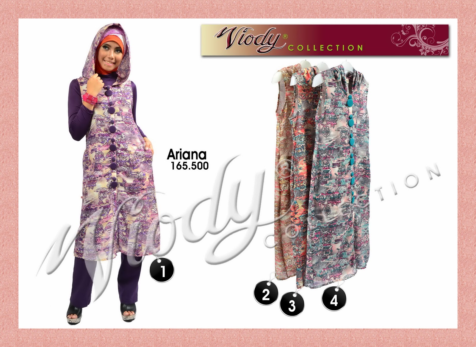 BAJU GAMIS MODERN: Atasan Kaos, Spandek Korea Viody Collection