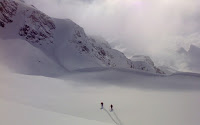 Philippe and Fred en-route to Glacier Nord de Pepin