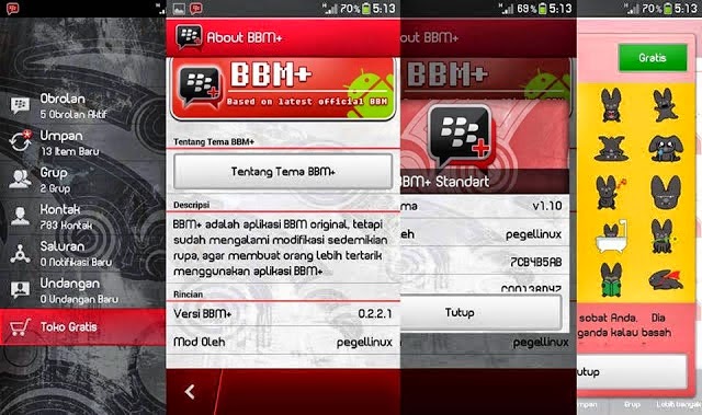 MOD BBM Full Sticker V2.2.1.40 Tanpa Root Terbaru 