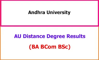 AU Distance Degree Exam Results 2023-24