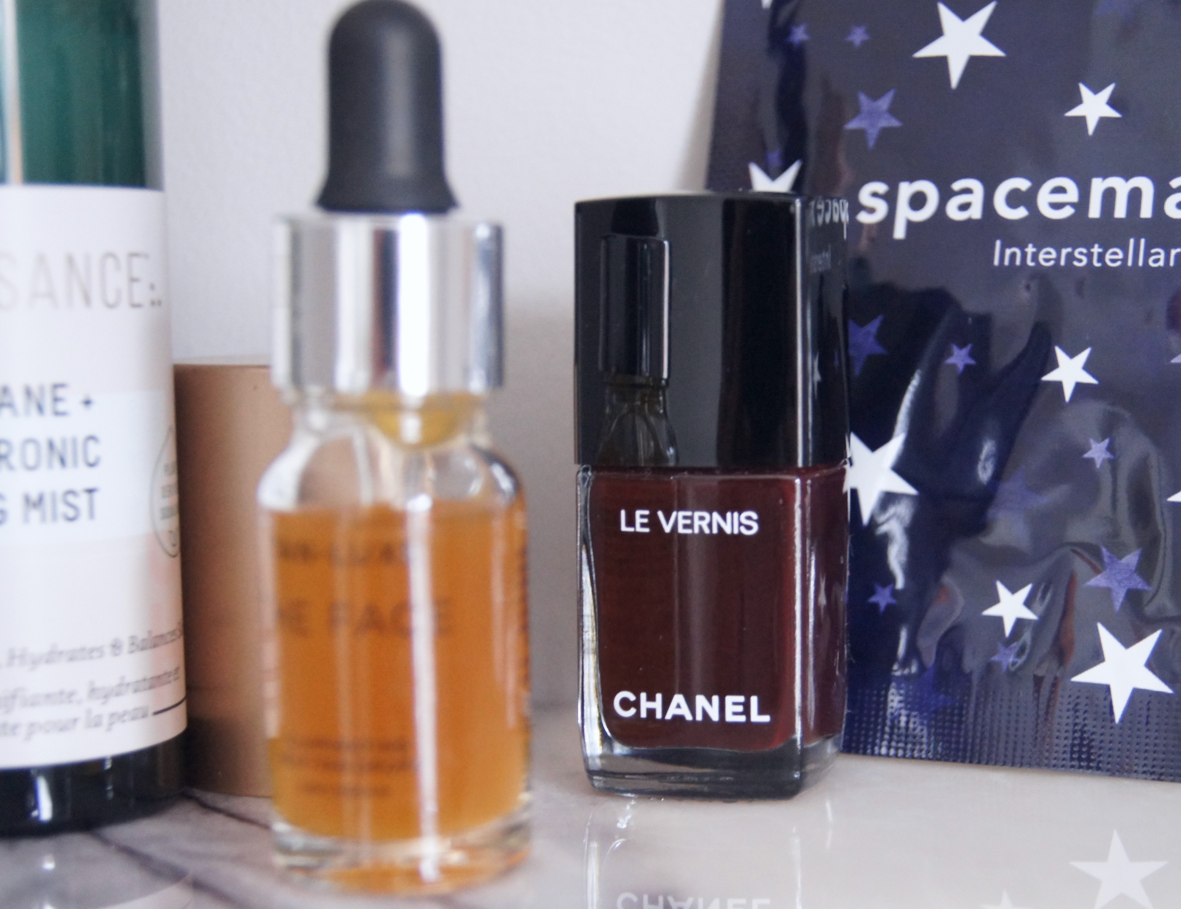 October beauty favourites reviews oribe supershine Chanel rouge noir biossance toner tan-luxe drops Thomson Carter spacemasks