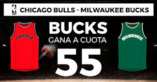 Paston Megacuota NBA Chicago Bulls vs Milwaukee Bucks 19-11-2019