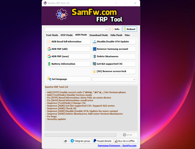SamFw FRP Tool v3.0 Update Version Free Download [ 100% Tested]