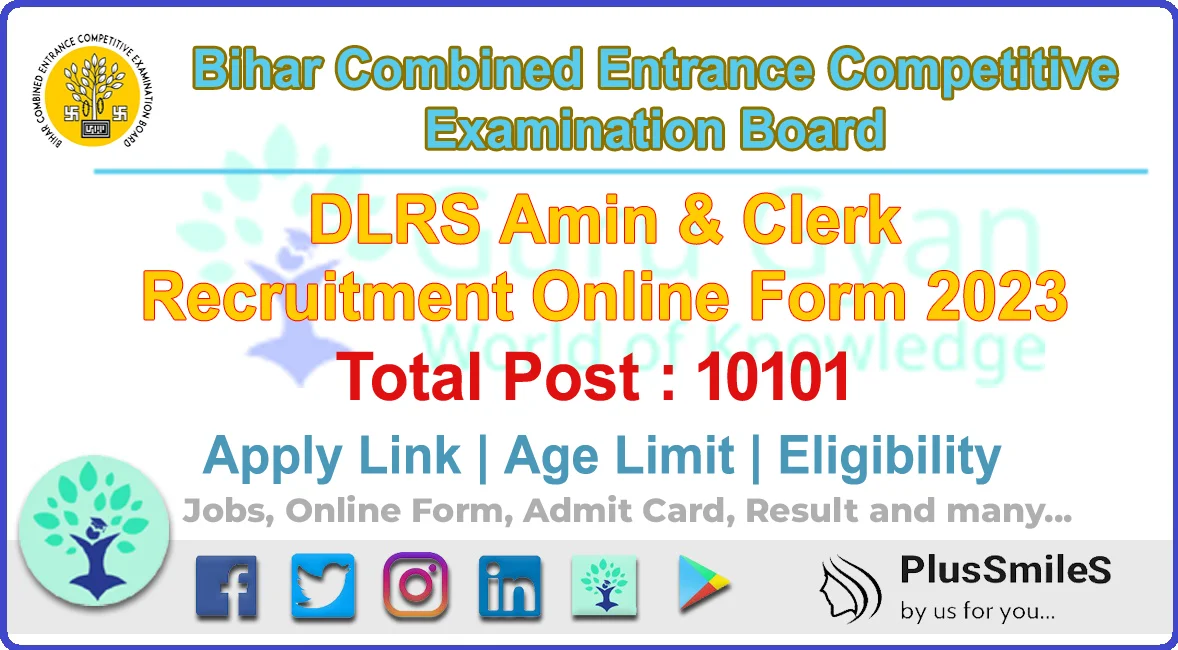 BCECE DLRS Amin & Clerk Online Form 2023