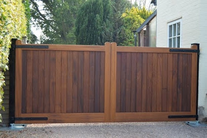 home wood gate design Laser cut driveway gate – enfrex designs
