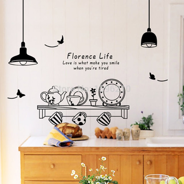 Desain Stiker Wallpaper Dinding Dapur Cantik