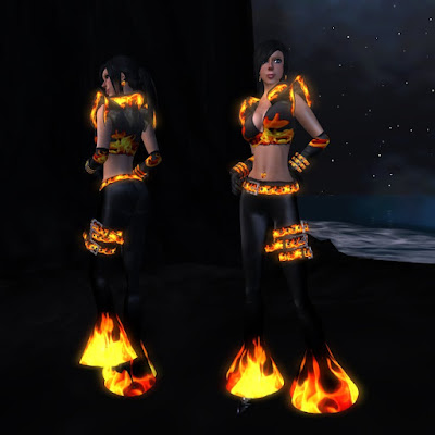 Fashion Virtual Worlds  Girls on This Update To The Rave Girl Flames Outfit At Wild Style Fashions Uses
