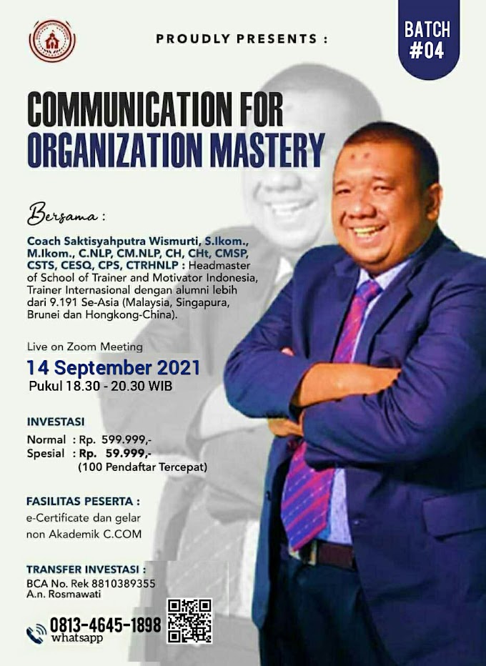 Certified Communication For Organization Mastery Batch 4 