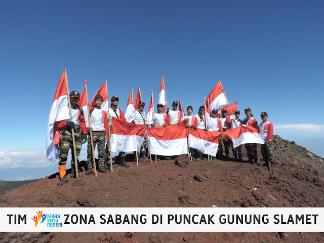 Pendakian Gunung Slamet Kirab Satu Negeri Zona Sabang