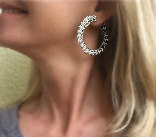 Unusual Twist Hoop Earrings  SilverPlus Jewellery