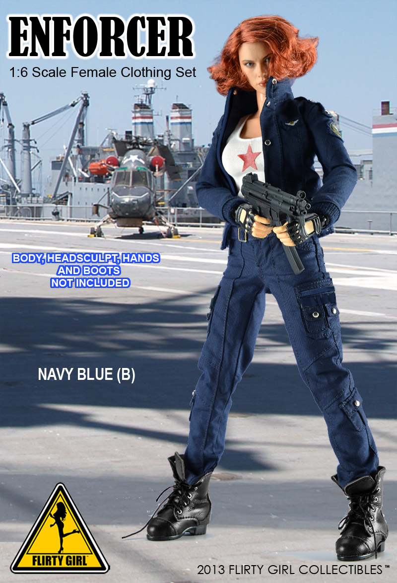 toyhaven: Flirty Girl Collectibles new 1/6 female clothing sets - female  combat uniform suits (three colors)