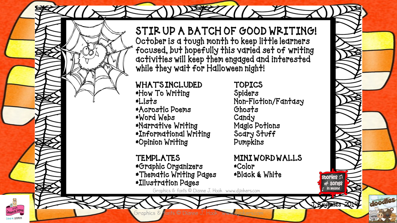 Fill your October literacy centers with these spook-tacular activities!  Poetry, narrative, non-fiction, and opinion writing activities are sure to engage your primary grade students!