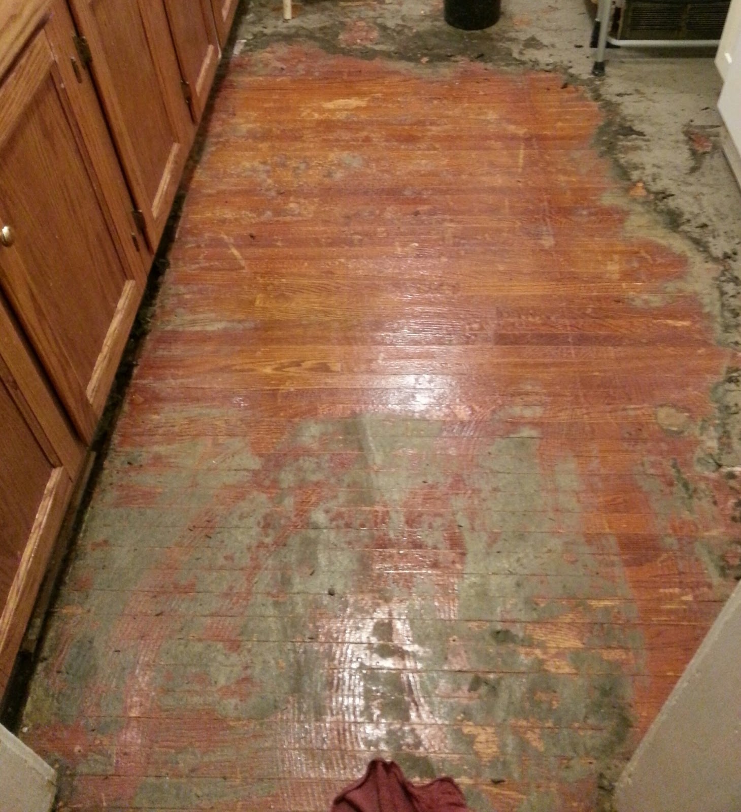 We're planning to refinish the floors at the very, very end. Until ...