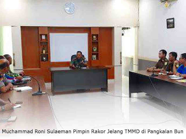 Muchammad Roni Sulaeman Pimpin Rakor Jelang TMMD di Pangkalan Bun