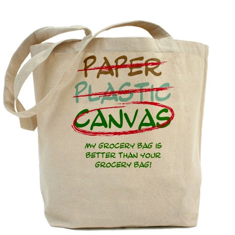 ... many plastic bags in our stockroom is the canvas bag or a cloth bags