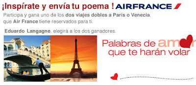 premios viajes venecia paris promocion air france mexico 2011