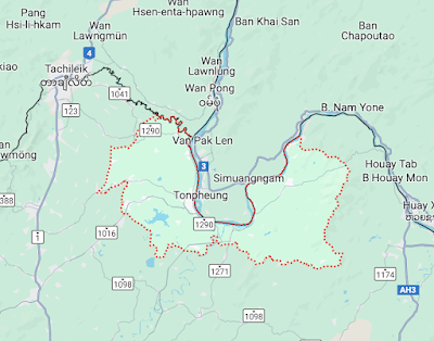 Chiang Saen District in Northern Thailand