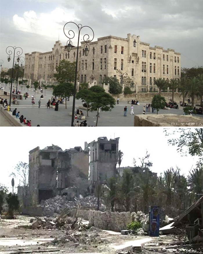 30 Before & After Pics Of Aleppo Reveal What War Did To Syria’s Largest City