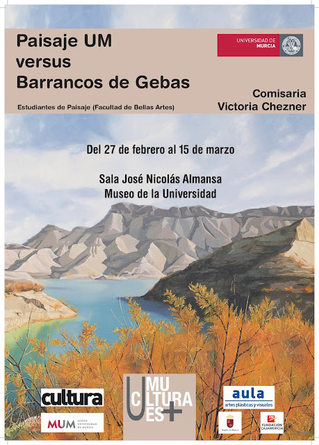 Exposición ‘Paisaje UM versus Barrancos de Gebas', de los estudiantes de Bellas Artes 