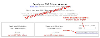 Transfer fund from JSS account to JSS Tripler