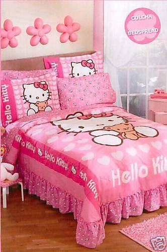 Home Designs and Deco: Hello Kity Bedroom Decorating Ideas