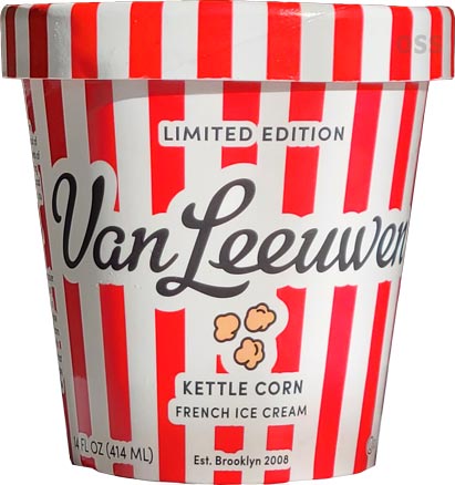 On Second Scoop: Ice Cream Reviews: Van Leeuwen Kettle Corn Ice Cream