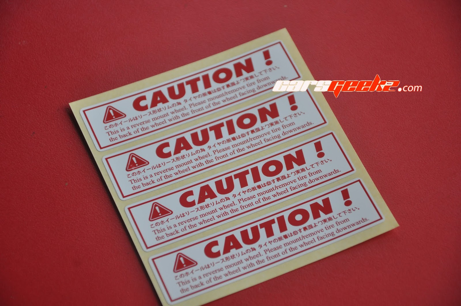 CAUTION !  decals volk rays