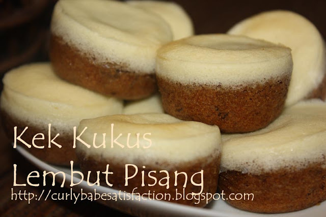 Curlybabe's Satisfaction: Kek Kukus Lembut Pisang 