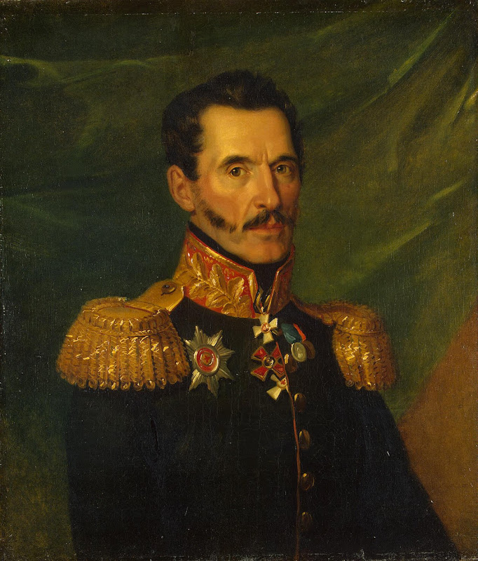 Portrait of Stepan Ya. Repninsky by George Dawe - Portrait, History Paintings from Hermitage Museum