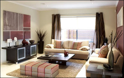 Brightness Living Room with Wide Window