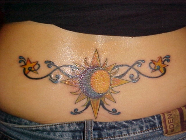 sun tattoos for women