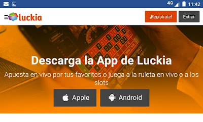 App para el móvil de Luckia