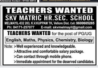 TEACHERS, LECTURERS WANTED-03-10-22