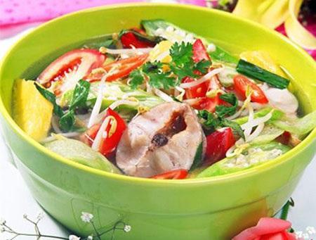 Canh chua cá lóc thơm ngon, bổ, dưỡng