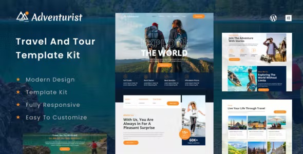 Best Travel & Tourism Agency Elementor Template Kit