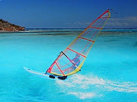 Windsurfing with charter yacht Aloha Malolo - Contact ParadiseConnections.com