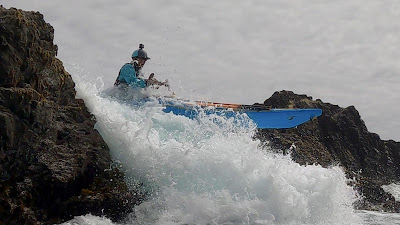 sea kayak rock gardening mendocino