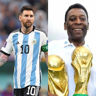Lionel Messi and Pele