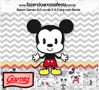 Vintage Mickey: Free Printable Candy Bar Labels.