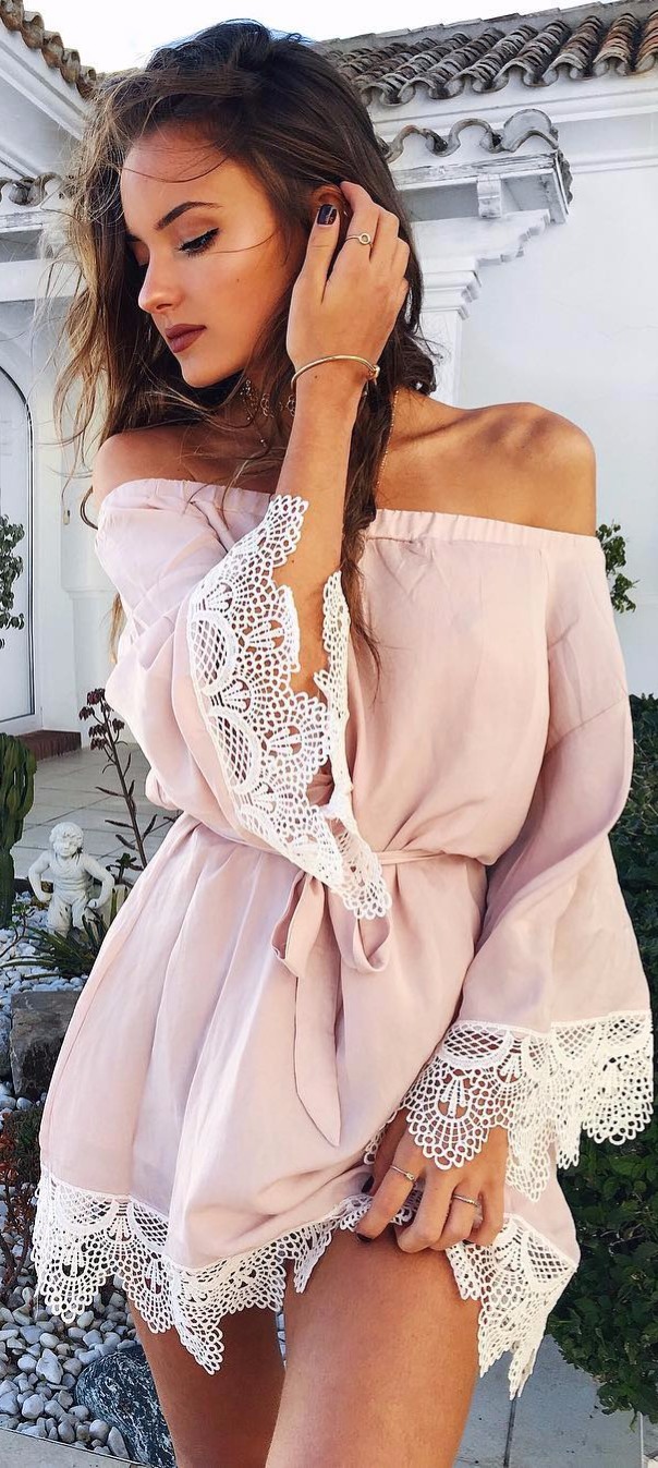 all blush / summer outfit perfection