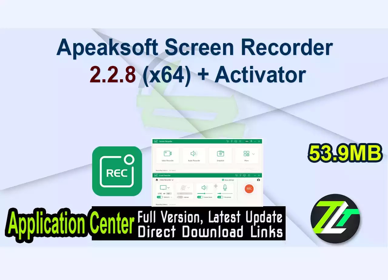 Apeaksoft Screen Recorder 2.2.8 (x64) + Activator