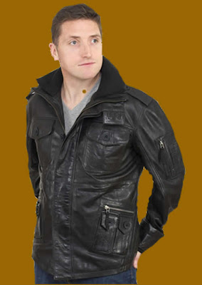 Black Leather Jacket for Men