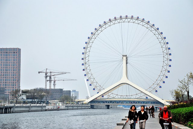 Tianjin Eye is electrically powered and has 48 passenger capsules ...