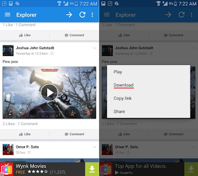 Cara Download Video Facebook di HP Android