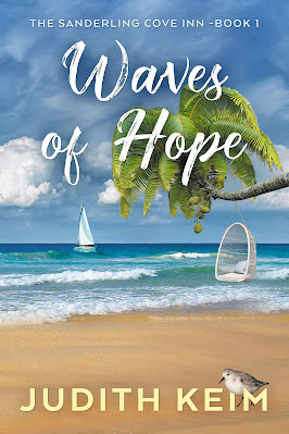 book cover of women's fiction novel Waves of Hope by Judith Keim
