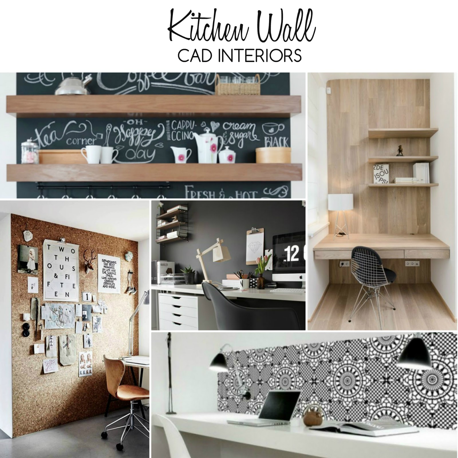 kitchen office workspace interior design