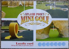 Scorecard from Splash Point Mini Golf in Worthing