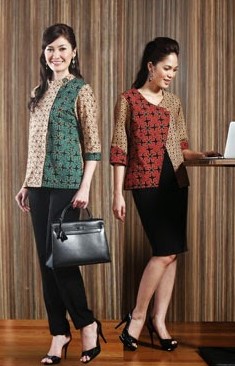 15 Contoh Model Baju  Batik Santai  Simpel Elegan Modern 2021