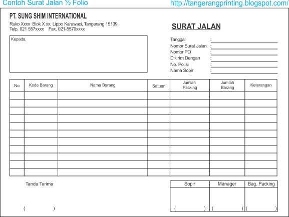 PERCETAKAN TANGERANG: Nota & Faktur